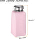 3pcs Solvent Alcohol Dispensers 250ml(8.5oz) Push Down Liquid Dispenser Pump with Sealing Stainless Steel Lid for Acetone Cleanser Polish Remover, Pink by HARFINGTON