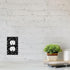 Moslion 1-Gang Video Game Controller Wall Plate Outlet Cover Play Game Device Black Duplex Switch Covers Standard Size