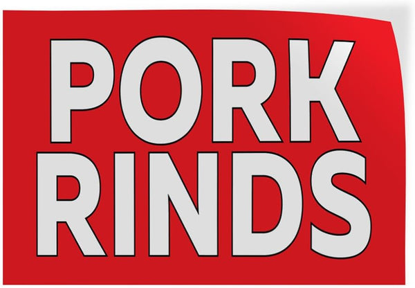 Fastasticdeals Decal Stickers Multiple Sizes Pork Rinds Outdoor Advertising Printing B Industrial Vinyl