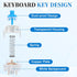 Bruislard 50 3D PCS Blue Keyboard Clicker for Prints Mechanical Keyboard Switches, Keyboard-Clicker with Remover Tool