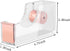 Desk Accessory Kit, Acrylic Stapler Set, Tape Dispenser, Staple Remover with 1000pcs 26/6 Staples, Rose Gold