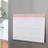 Bliss Collections Family Planner, 50 Undated 8.5 x 11 Tear-Off Sheets, Simple Pink Daily and Weekly Calendar for