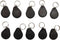 10PCS 13.56MHz RFID Keychain readable/writable KeyFobs Proximity Card Text MF 4K IC