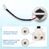 BTFO 2pcs Bulbs, 12V 1.5W 68mm Bulbs 6500K Closet Range Hood Light DC LED Range Hood Appliance Replacement Light