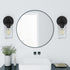 1-Light Zevluck Wall Sconce, Modern Wall Light Fixtures with Clear Glass Shade, Matte Black Bathroom Vanity Light