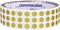 ChromaLabel 1/4 Inch Round Colored Stickers, Permanent Sticky Dots for Arts and Crafts, 1000 Metallic Gold Dots