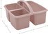 Teacher Created Resources Light Mauve Portable Plastic Storage Caddy, 6-Pack for Classrooms, Kids Room, Office