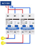 DIHOOL 100 Amp Circuit Breaker DIN Rail Mount 2 Pole AC 110V Low Voltage disconnect switch
