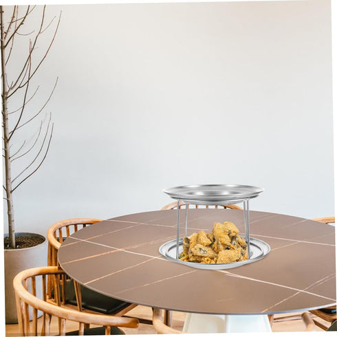 Stainless Steel Double Layer Seafood Serving Tower - Perfect for Parties