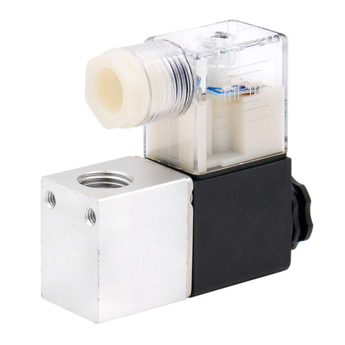 Baomain Pneumatic Solenoid Air Valve 2V025-08, DC12V 2 Way 2 Position PT1/4"