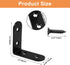 Zorveiio 8 1.8" 1.8" 90 32 Pcs L Bracket Corner Brace x Metal Corner Bracket Degree Right Angle for Shelves Chair