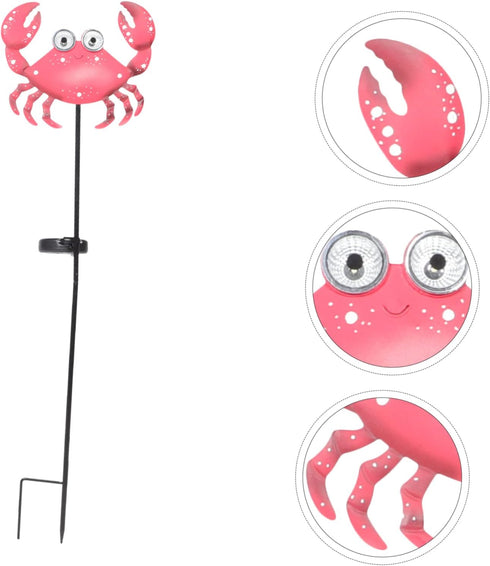 Crab-Shaped Solar Garden Light - Decorative Outdoor Lamp