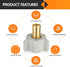 20-Pack PEX Fittings, 1/2" PEX x 1/2" Female NPT Swivel Adapter, Brass Crimp Fitting for PEX Pipes, ASTM F1807