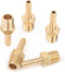 LTWFITTING Brass Barb Fitting Coupler - 3/16-Inch Hose ID x 1/8-Inch Male NPT, Pack of 5