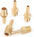 LTWFITTING Brass Barb Fitting Coupler - 3/16-Inch Hose ID x 1/8-Inch Male NPT, Pack of 5
