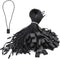 7 Inch Hang String Tag Fasteners, Nylon Snap Lock Pin Loop Fastener Hook Ties, 1000Pcs (Black)