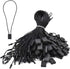 7 Inch Hang String Tag Fasteners, Nylon Snap Lock Pin Loop Fastener Hook Ties, 1000Pcs (Black)