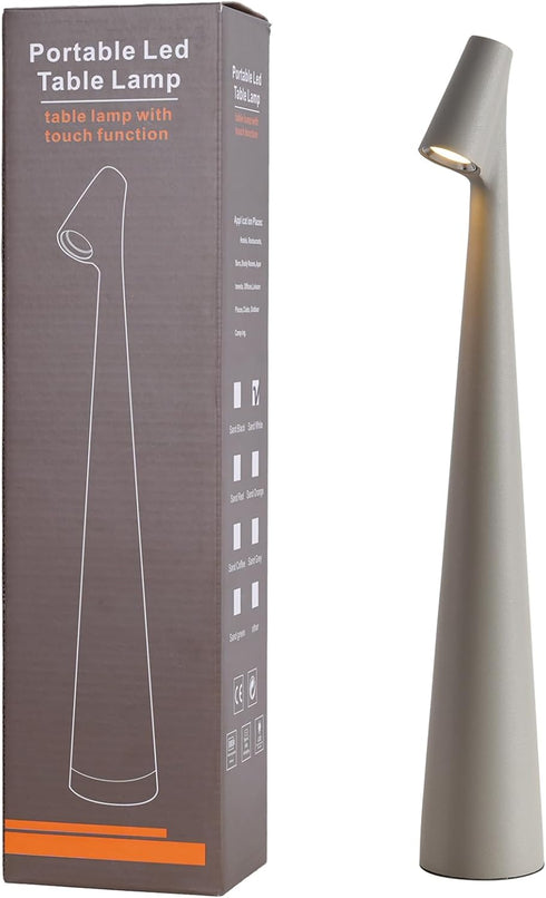 Cordless Small Table Lamps,3 Levels Brightness Portable Desk Lamp,Rechargeable Battery Lights for