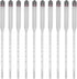 Cloimei 10Pcs Hydrometer Wine Tester Beer Meter Glass Hydrometer Kit Measuring Tool for Home Brewing Wine Making