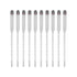 Cerlyiont 10 Set, Set 0-100 Pcs Hydrometer Test Kit, Hydrometer and Glass Test Jar Hydrometer Glass Beer Tester Wine