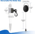 4 Set, 27.5" Likesing Retractable Pencil Holder Anti-Lost Retractable Pen Holder with Clip, Elastic Reel Pen Leash