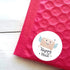 Happy Mail Small Business Stickers - 500 per Roll, 6 Chic Designs for Packages and Online Shop Owners