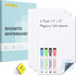 Magnetic Whiteboard for Fridge, 3 Pack Small Dry Erase Boards with Markers & Eraser, Reusable for Home, Office