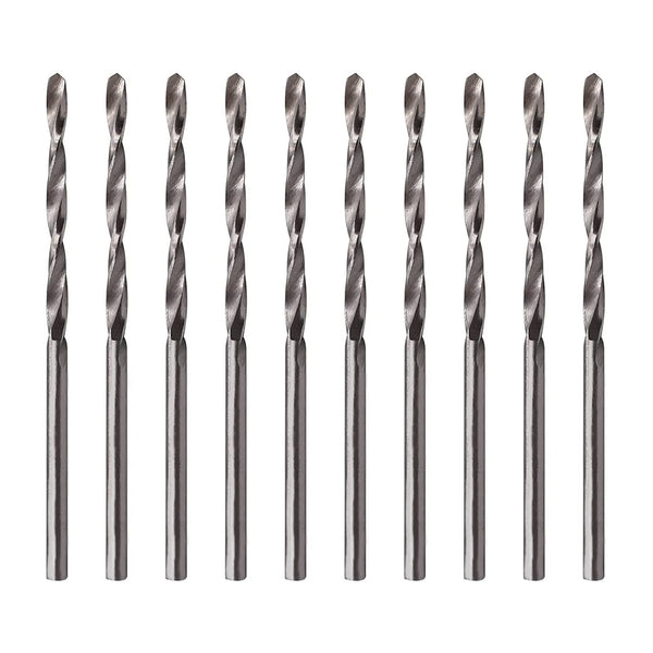 Utoolmart 2.4mm Twist Drill, High Speed Steel Bit, 10Pcs Set for Power Tool, Straight Shank 2.4mm Dia.