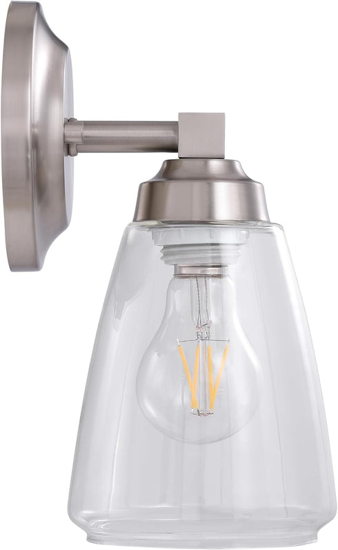 Aspen Creative 62732-09-2, 13 3/8" Two-Light Metal Bathroom Vanity Wall Light Fixture, Wide, Transitional Design