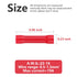 120pcs Red Butt Splice Crimp Connectors, (22-16) AWG Insulated Electrical Wire Crimp Butt Splice Terminals