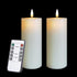 volnyus Flameless Candles Set of 2 (2.2x5 Inch) Flickering LED Wax Candles