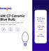 4W C7 Bulb 120V Bulb Bulbs E12 8 Pack lumenivo Replacement Ceramic Blue Incandescent Light for Holiday Decor, Small