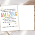 Zyulin Cute Thank You Card for Best Friend Bestie, Appreciation Gifts for Teacher Boss Coworker Doctor, Sweet