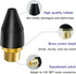 votuyet 6PCS Nozzle Black Rubber Air Tool For Air Tip,which can be used for inflating various items such as balloons