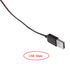 Crocodile Clamps Test Wire 50cm/19.69inch with Double Alligator Clips to USB Male Connector Cable for Circuit Testing