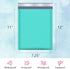 UCGOU 25 Pack 7.25x12 Inch Teal Bubble Mailers, Usable Size 7.25x11, Self Seal Waterproof Opaque Packaging Bags for