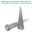 PATIKIL 16Ga Tapered Tip Dispensing Needle, 50Pcs Plastic Needle Tube Blunt Tips with Luer Lock, Gray