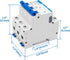 Baomain Mini Circuit Breaker NXB-63 D63 AC 400V 63Amp 3 Pole DIN Rail Mounting for Motor Protection