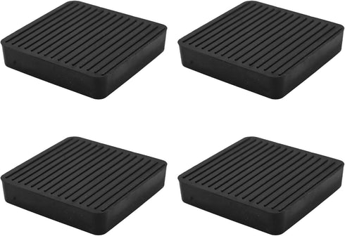 Non Slip Furniture Pads - SAFYY Square Rubber Anti Skid Caster Cups for Couch, Chair, Feet, Bed Stoppers