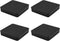 Non Slip Furniture Pads - SAFYY Square Rubber Anti Skid Caster Cups for Couch, Chair, Feet, Bed Stoppers