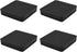 Non Slip Furniture Pads - SAFYY Square Rubber Anti Skid Caster Cups for Couch, Chair, Feet, Bed Stoppers