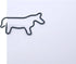 Horse Shaped Paper Clips, 100 Count Black, Great for Collectors or Office Gift, Comes in Round Tin with Lid