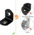 40 Sets, 90 80 Pcs L Bracket Stainless Steel Corner Brace Degree Right Angle Brackets with Pcs Screws, L Bracket