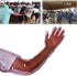 50Pcs Disposable Soft Plastic Film Gloves, Full Arm Livestock Gloves 35.5inch for Field Dressing & Insemination