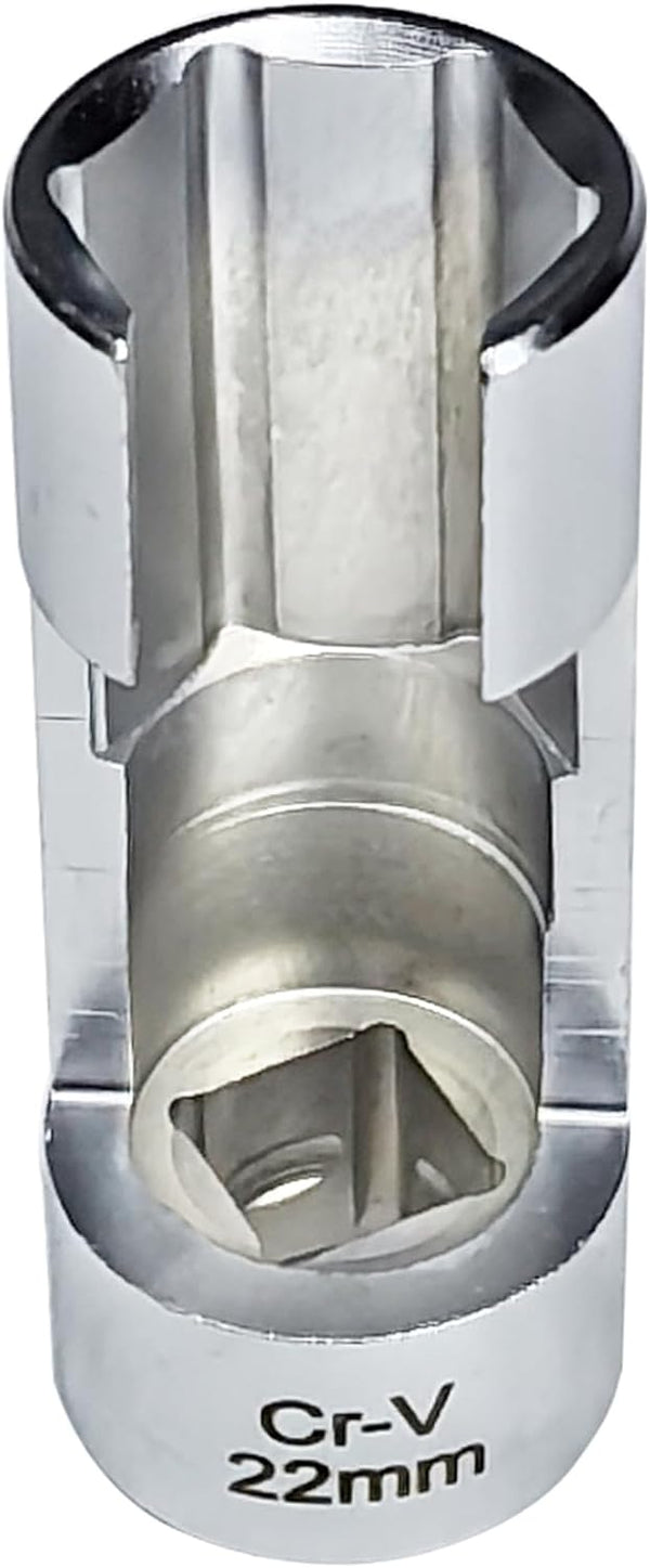 22MM (1/2"DR) Diesel Injector Fuel Line Socket Set Flare Nut Wrench for Difficult Access, Thermo Switches, ABS Tube