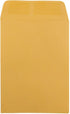 JAM PAPER 5 1/2 x 7 1/2 Open End Catalog Envelopes, Brown Kraft Manila, 50/Pack