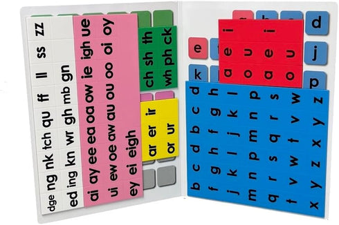 Magnetic Phonetics Back to Basics Magnet Set with Printed Board for Educational Use
