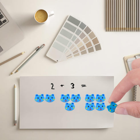 PRALB 800 Pcs Mini Cute Erasers, Random Style Mini Cake, Animal, Number, and Fruit Erasers