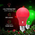 Bulbs 2 Pack A19 Bulb 9W (60Watt E26 Bulb Bluex BlueX LED Green Light - Equivalent) - Base LED Lights, Party