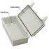 Zulkit Junction Box, ABS Plastic Dustproof Waterproof IP65 Electrical Boxes with 2 Cable Glands, 7.9 x 3.9 x 2.8 inch